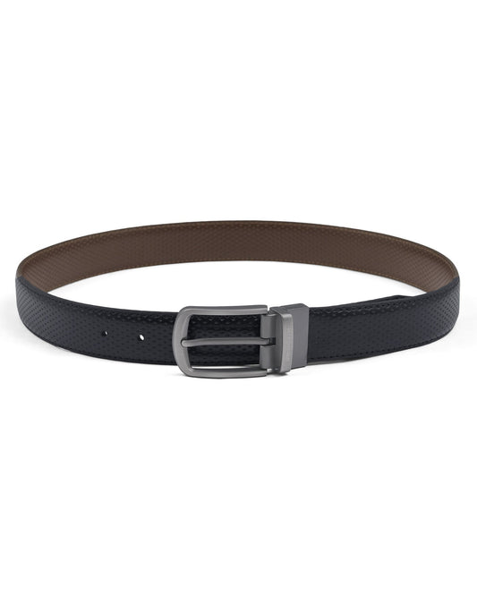 Black Dotted Premium Buckle Formal Belt
