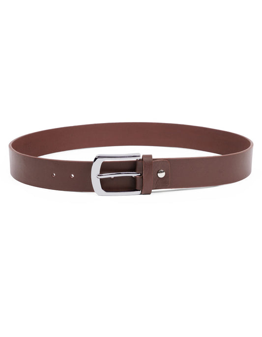 Brown Plain Casual Belt