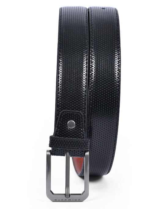 Black Plain Formal Belt