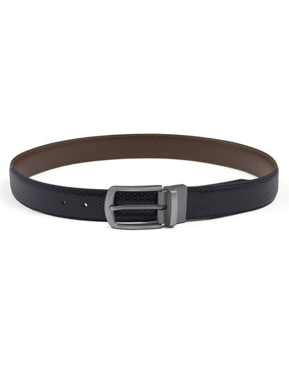 Black Dotted Premium Buckle Formal Belt
