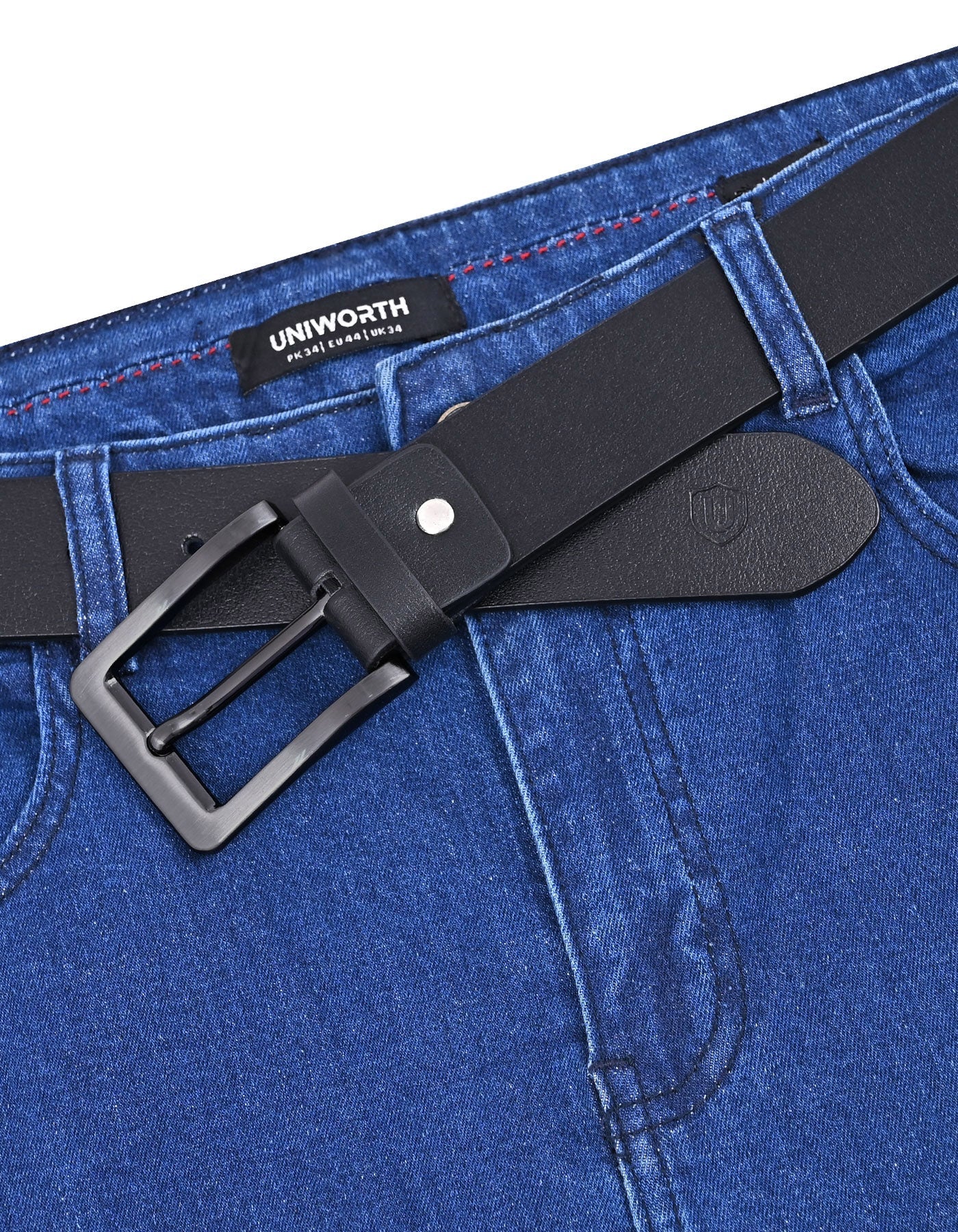 Black Plain Casual Belt