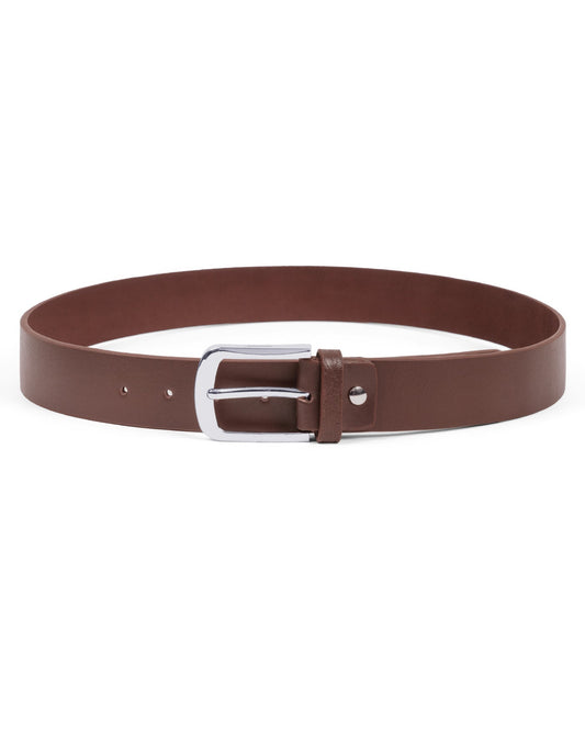 Brown Plain Casual Belt