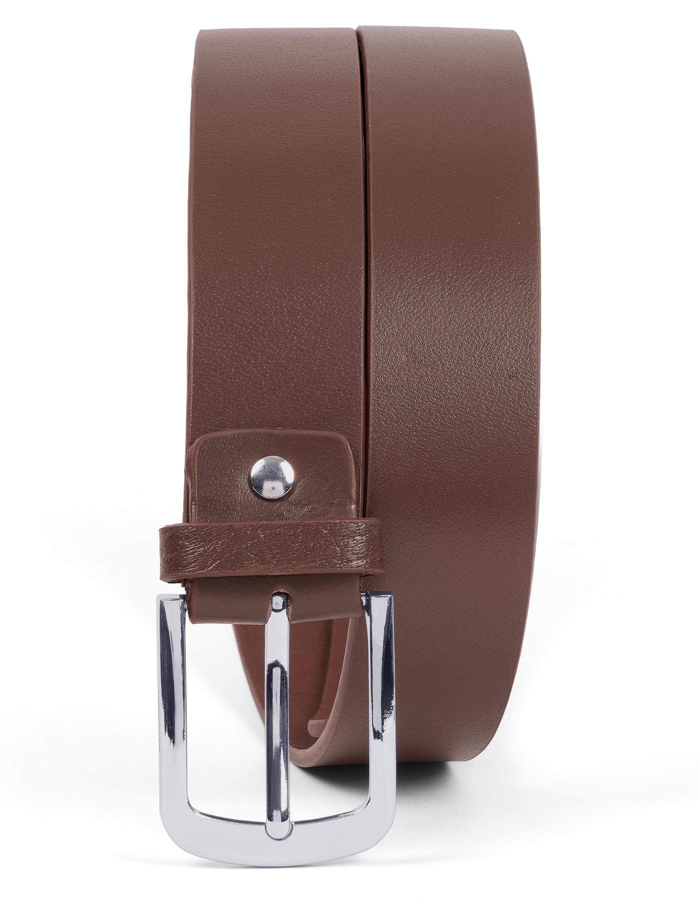 Brown Plain Casual Belt