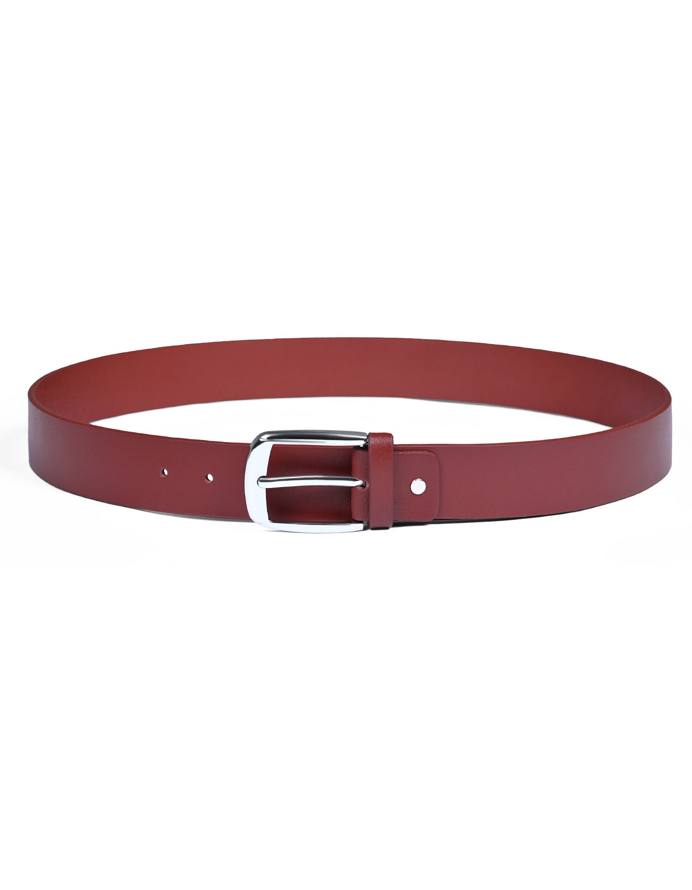 Burgundy Plain Casual Belt
