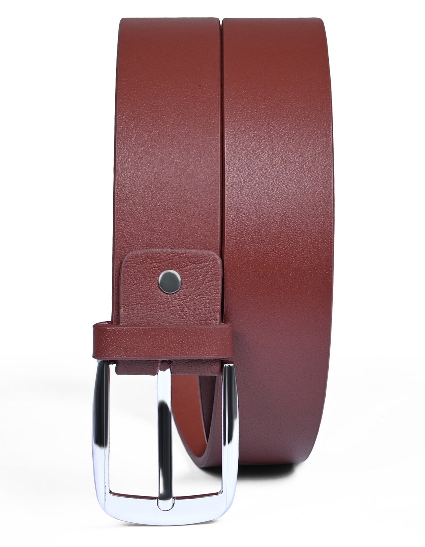 Burgundy Plain Casual Belt