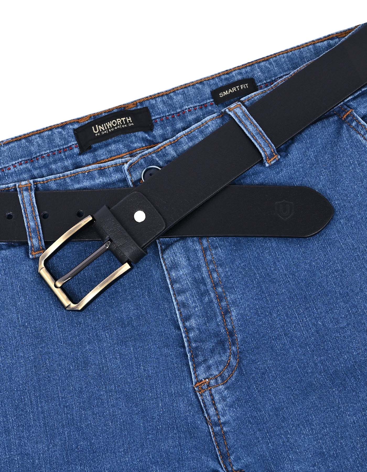 Black Plain Casual Belt