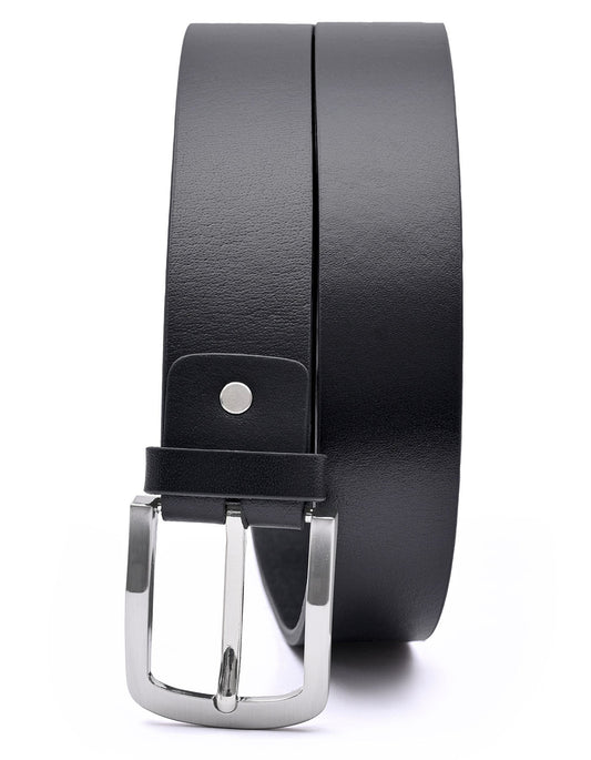 Black Plain Casual Belt