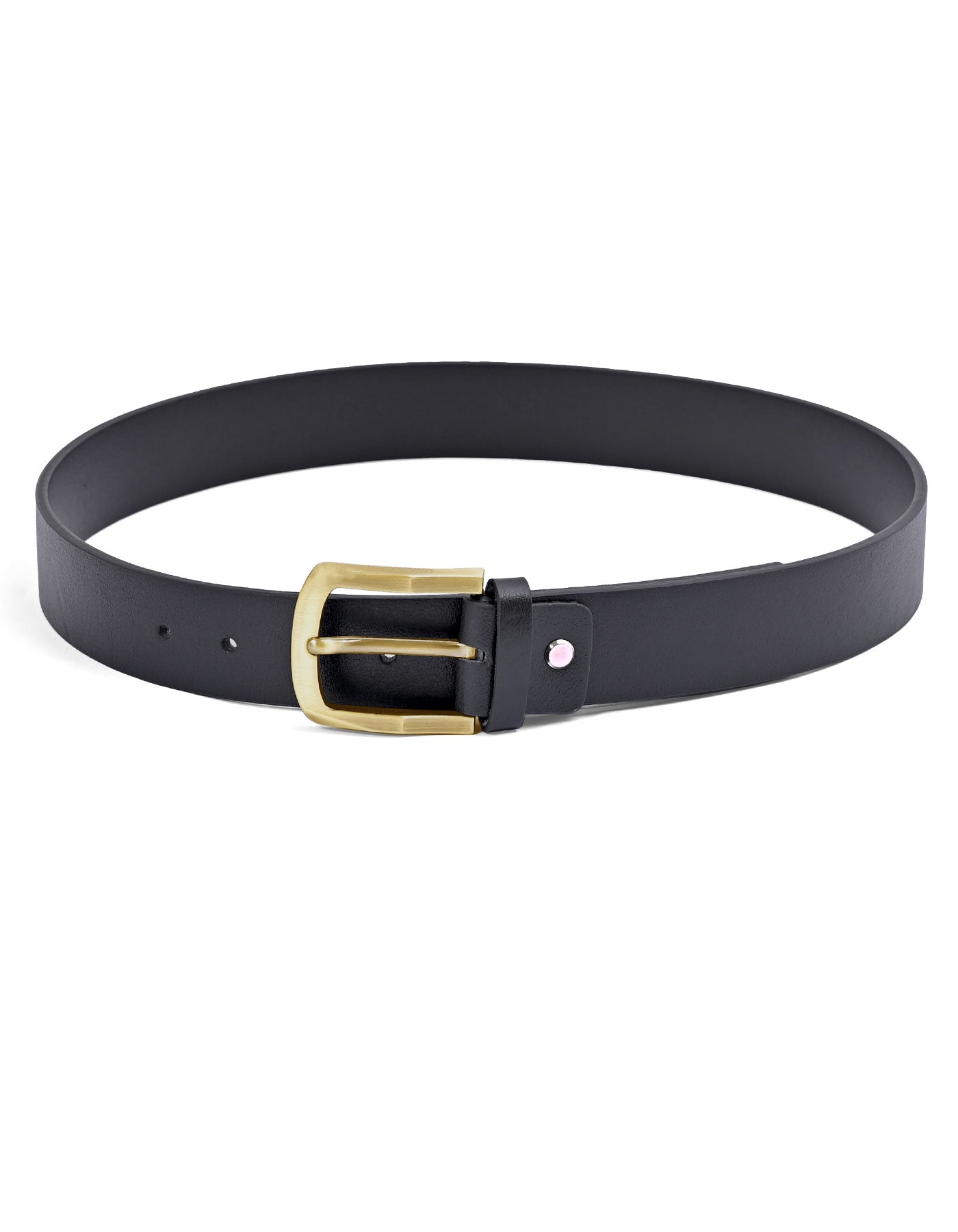 Black Plain Casual Belt