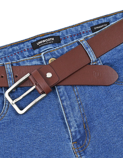 Brown Plain Casual Belt
