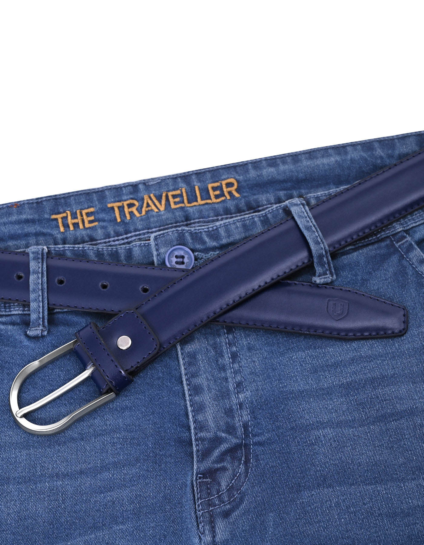 Navy Plain Formal Belt
