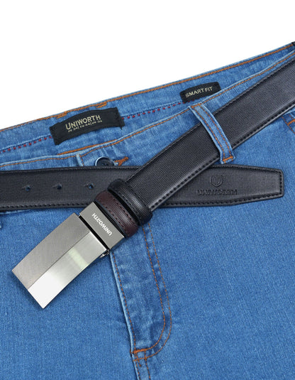 Black Texture Formal Belt
