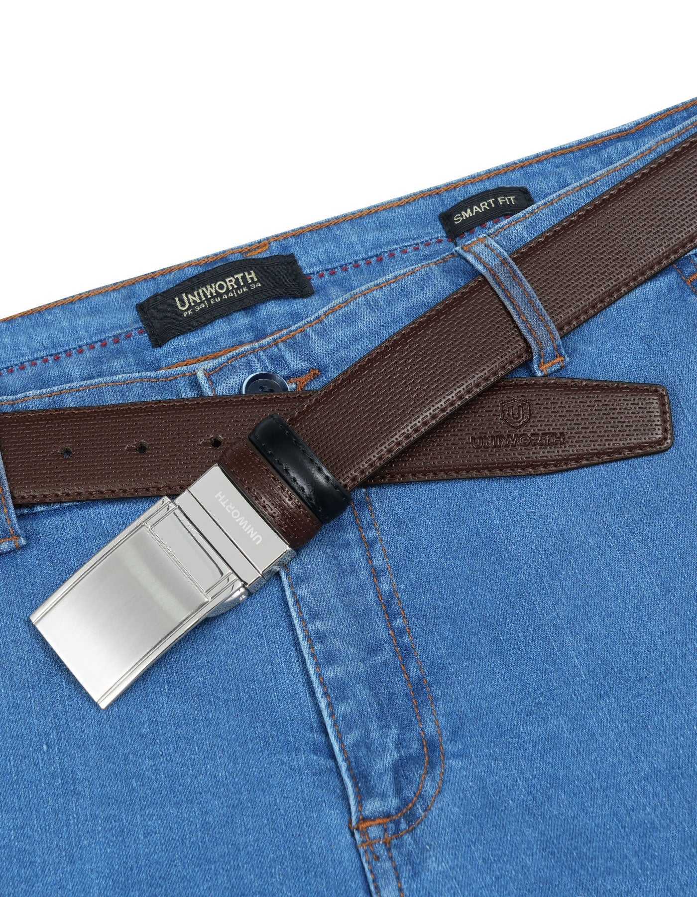 Brown Texture Formal Belt