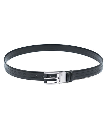 Black Texture Formal Belt