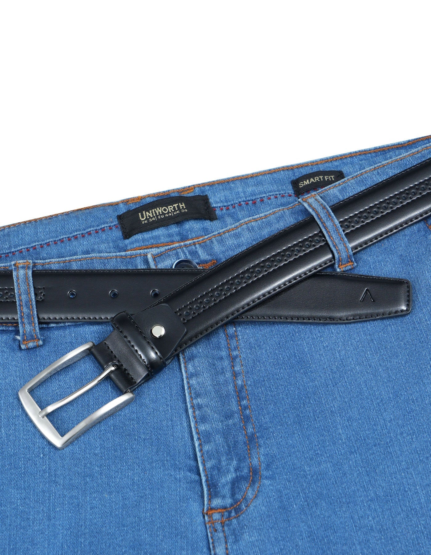 Black Texture Formal Belt
