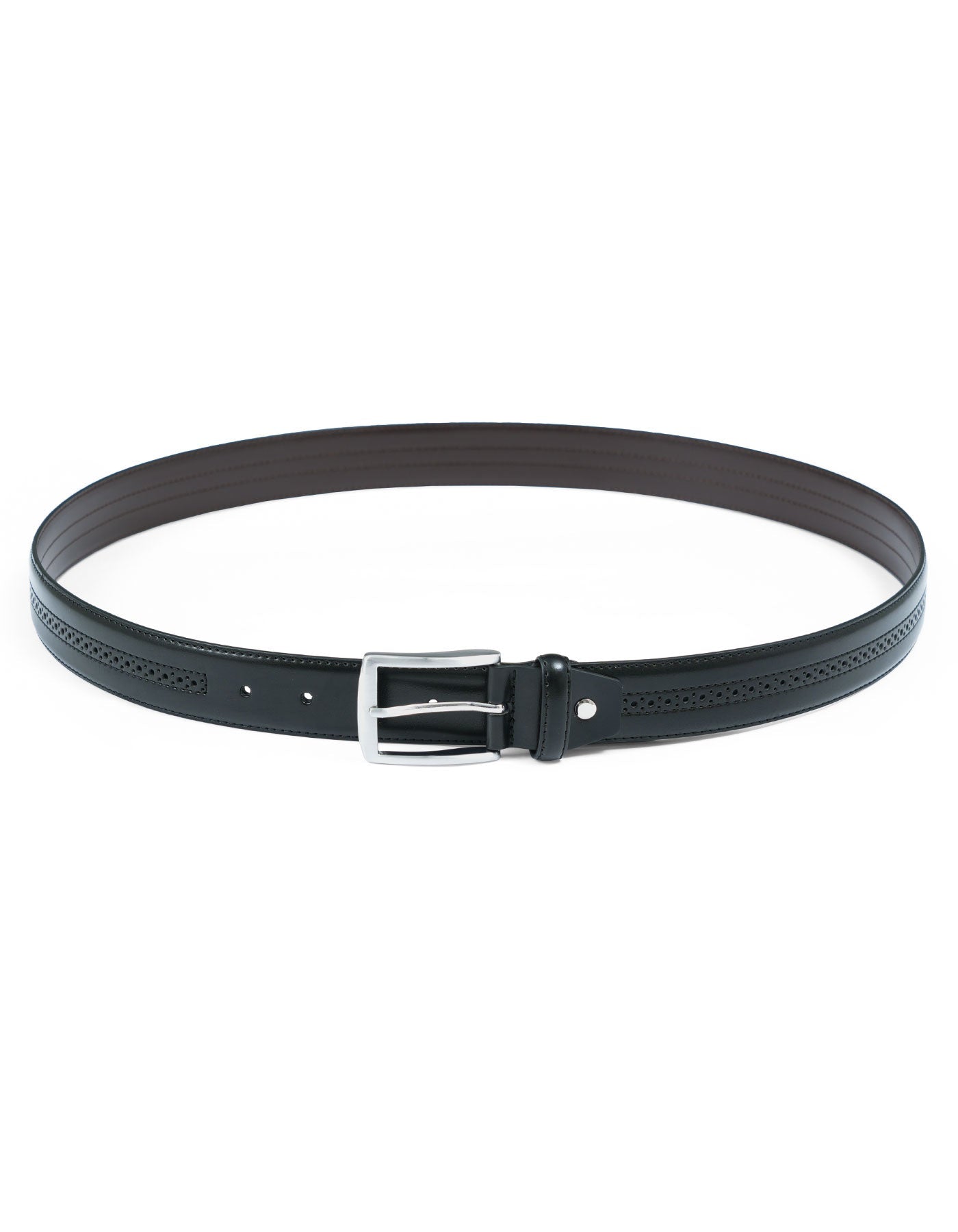 Black Texture Formal Belt