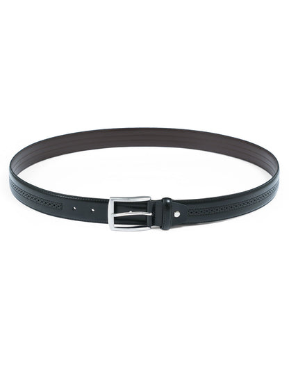 Black Texture Formal Belt