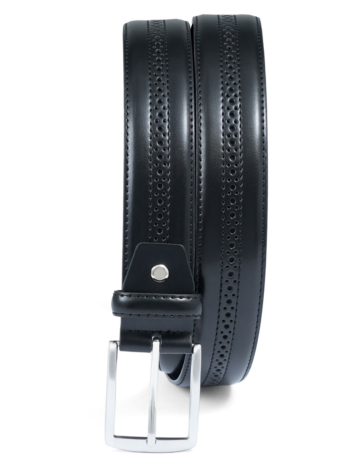 Black Texture Formal Belt