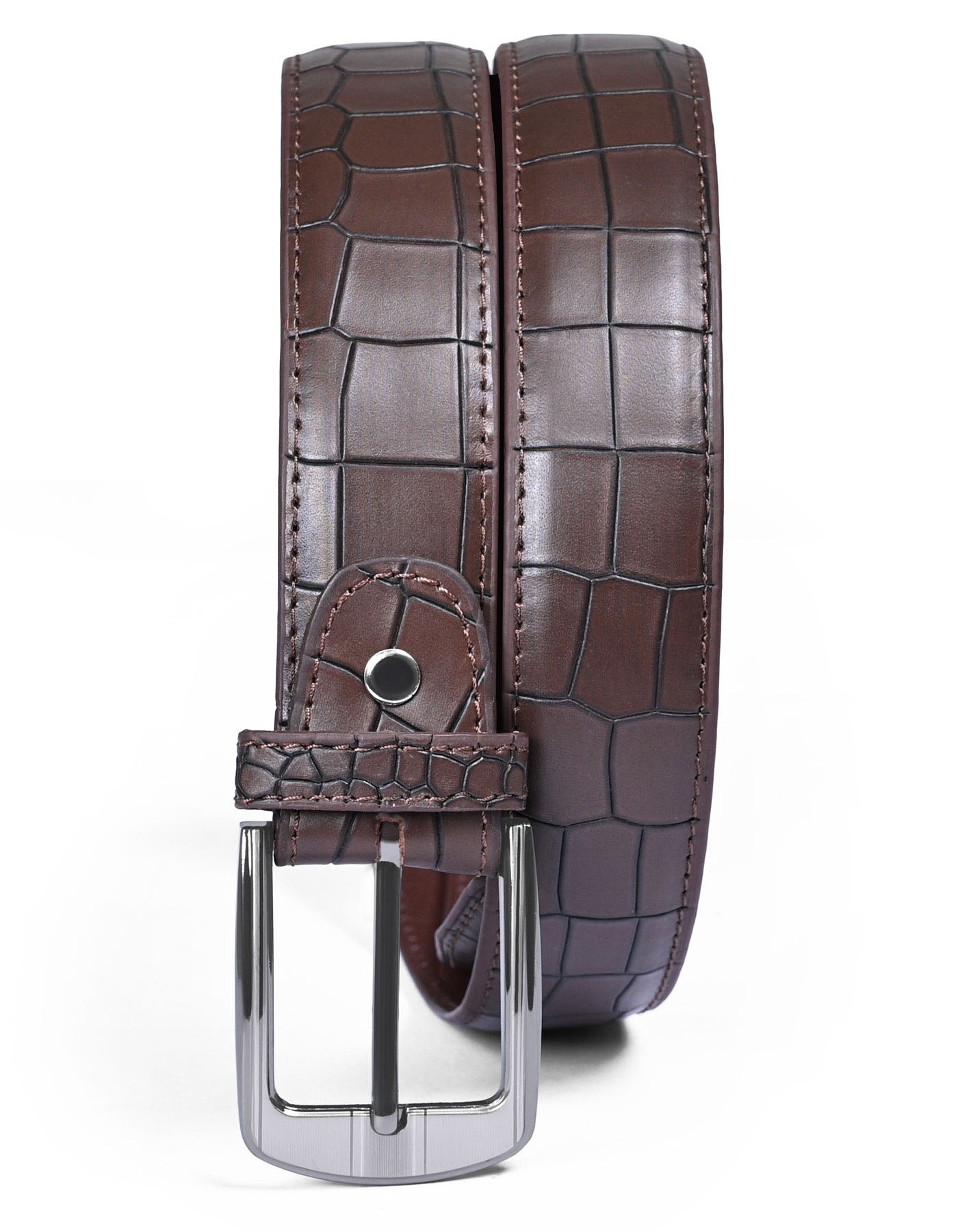 Brown Texture Formal Belt