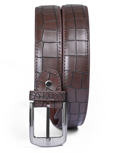 Brown Texture Formal Belt