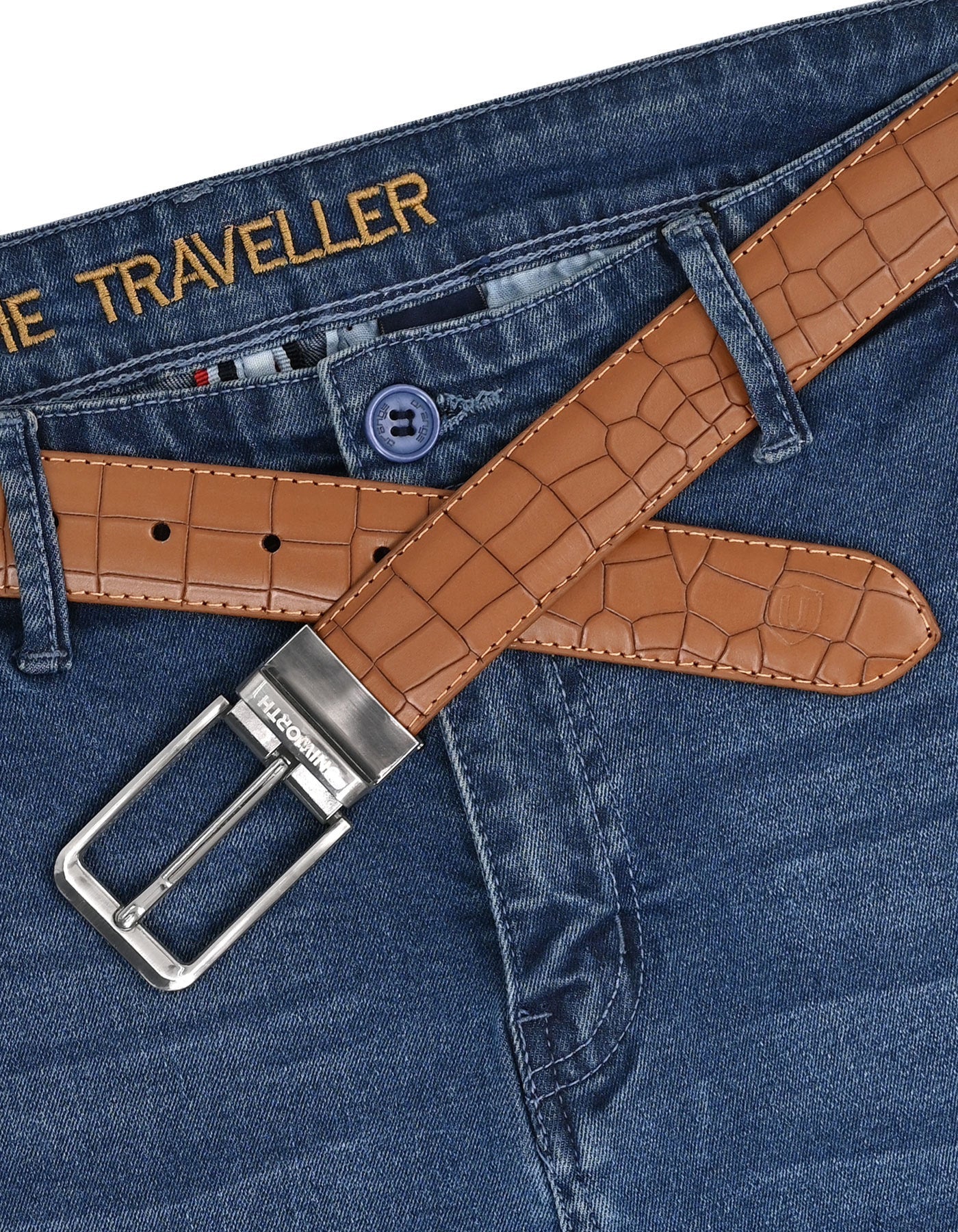 Tan Texture Formal Belt