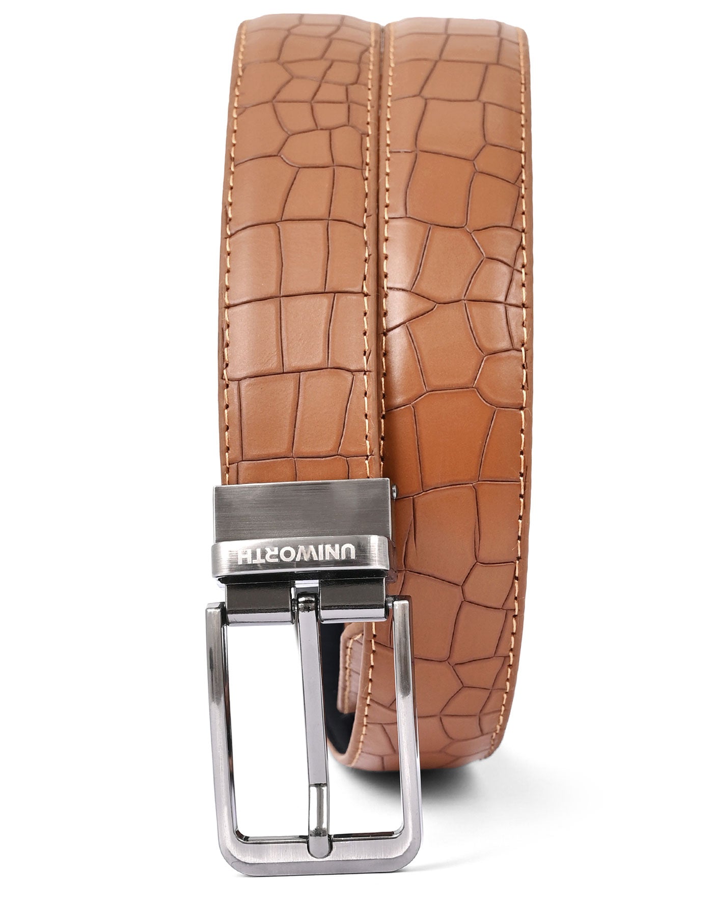 Tan Texture Formal Belt