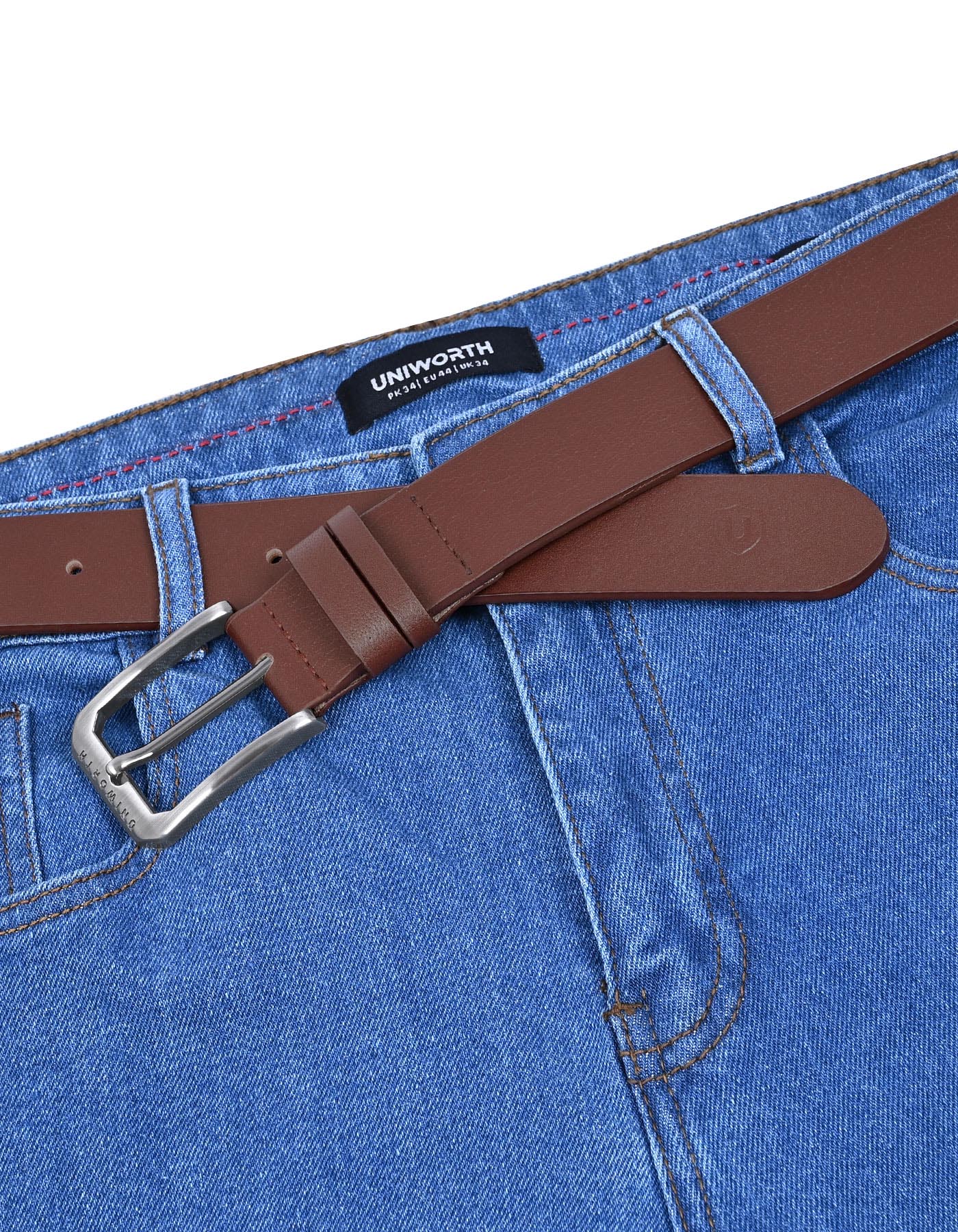 Brown Plain Formal Belt