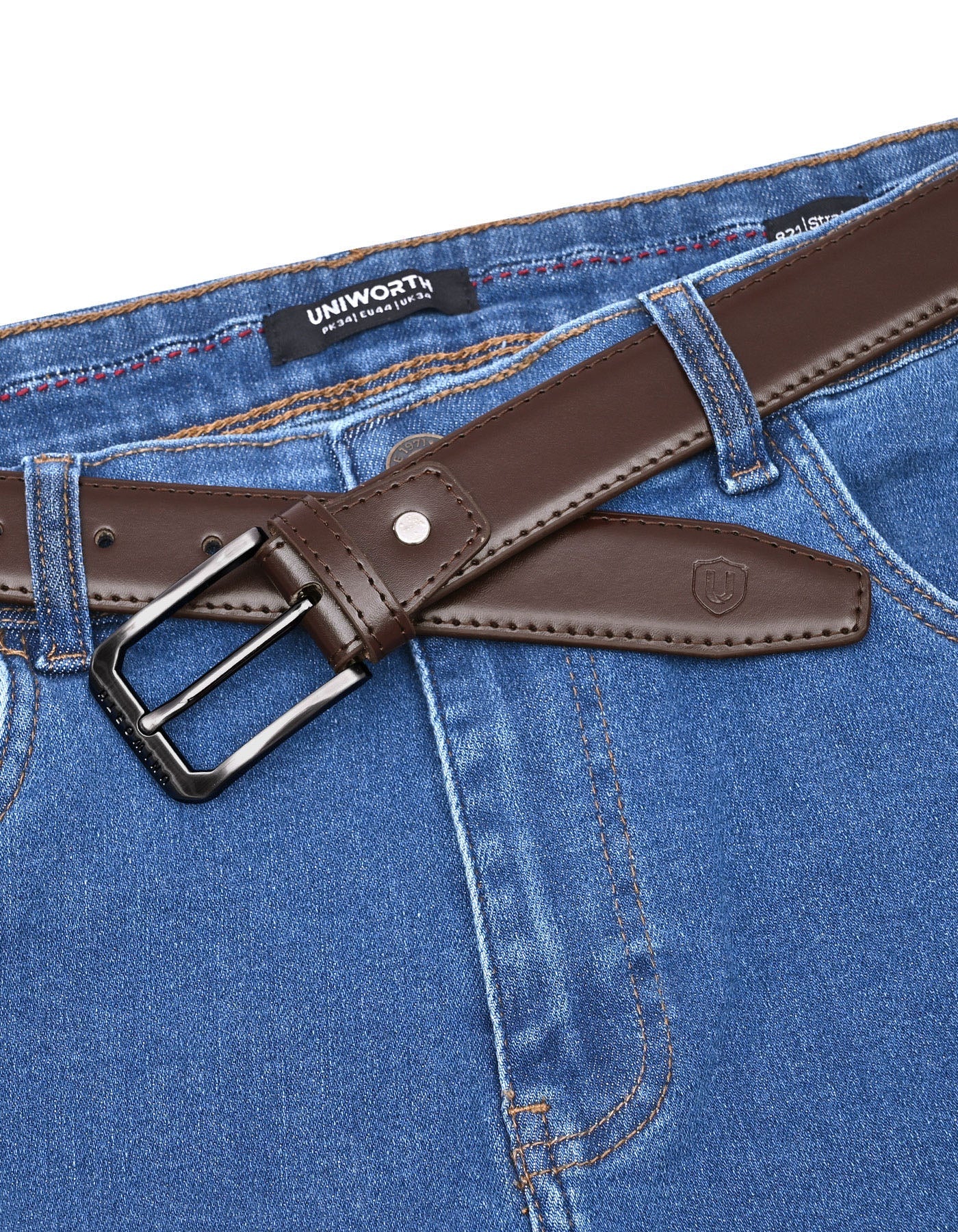 Brown Plain Formal Belt