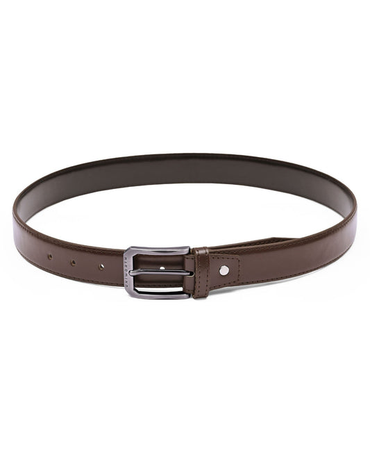 Brown Plain Formal Belt