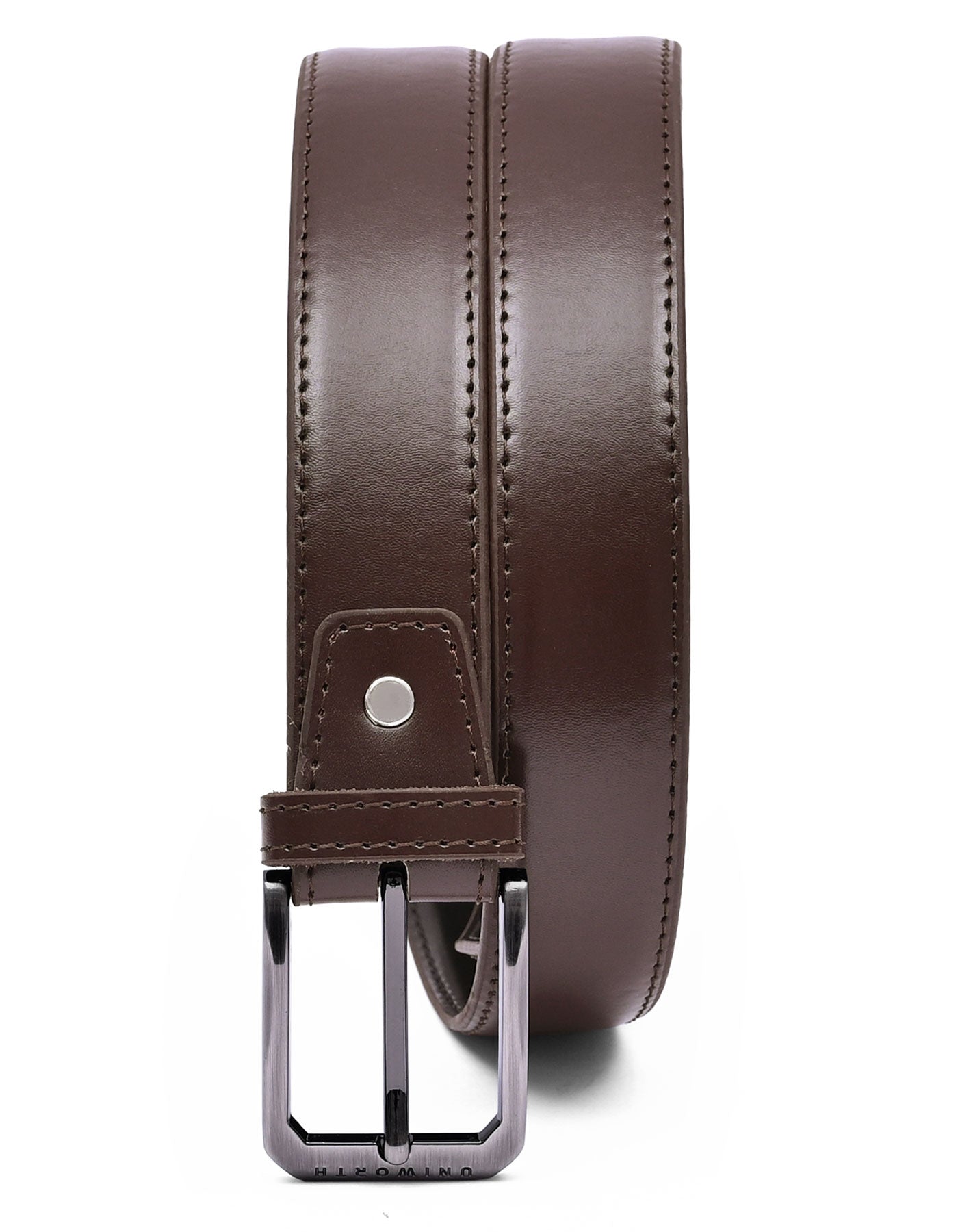 Brown Plain Formal Belt