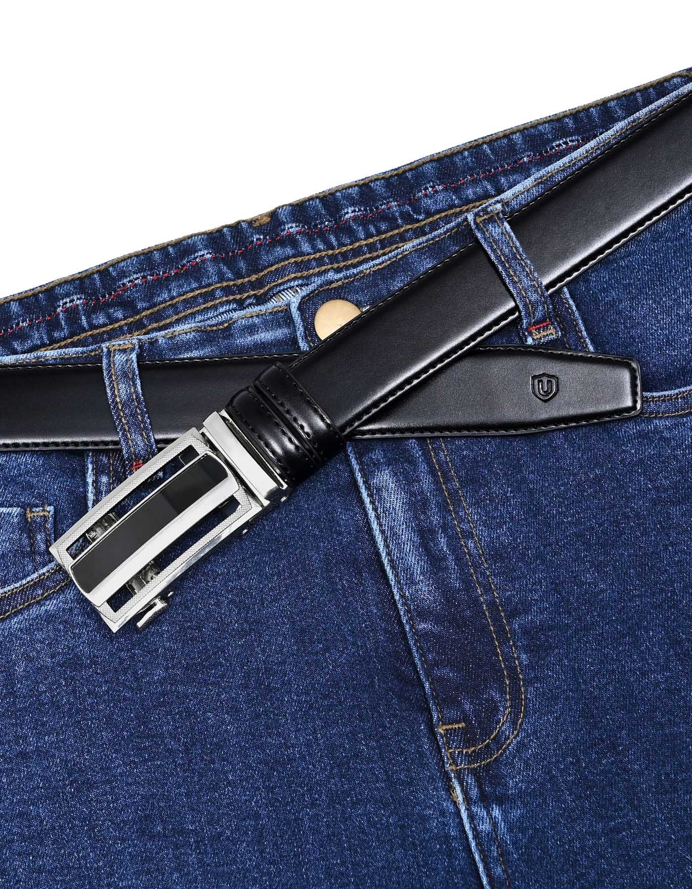 Black Plain Formal Belt