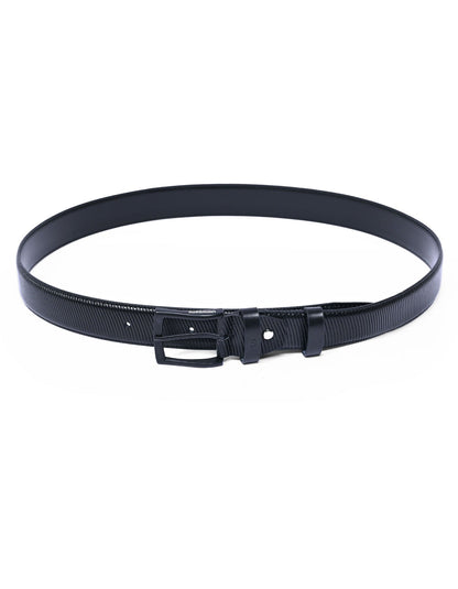 Black Texture Formal Belt