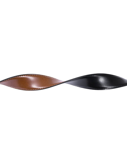 Tan Plain Formal Belt