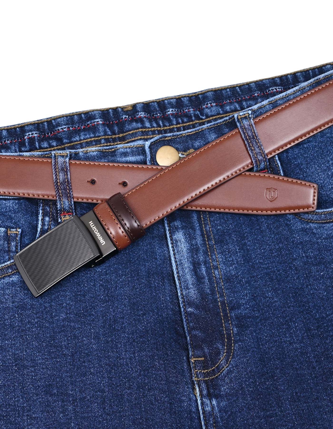 Tan Plain Formal Belt