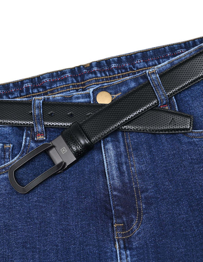 Black Texture Formal Belt
