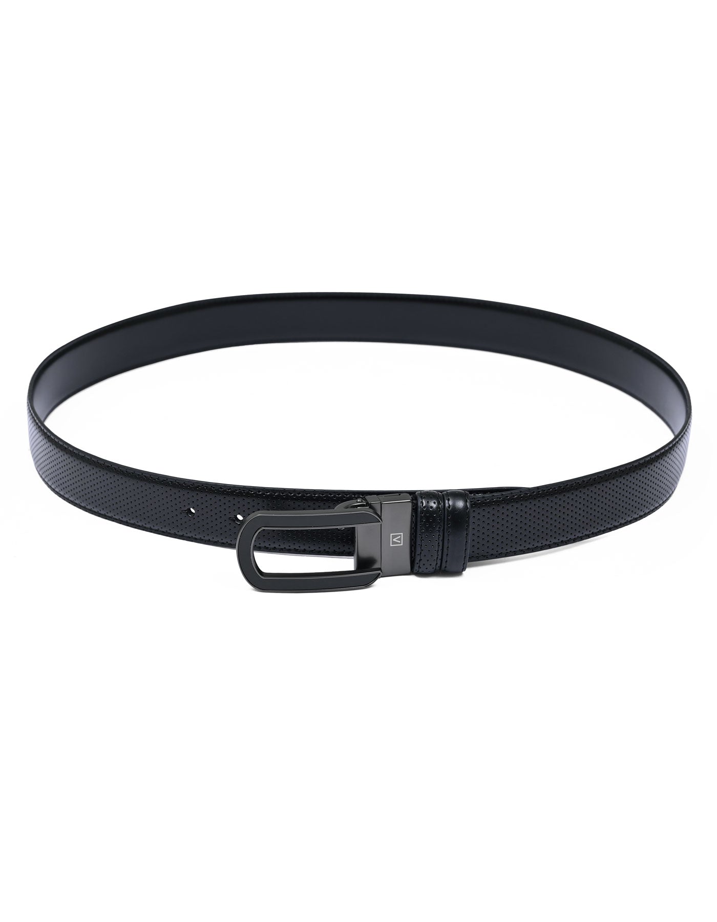 Black Texture Formal Belt