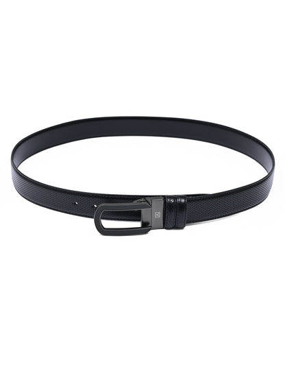 Black Texture Formal Belt