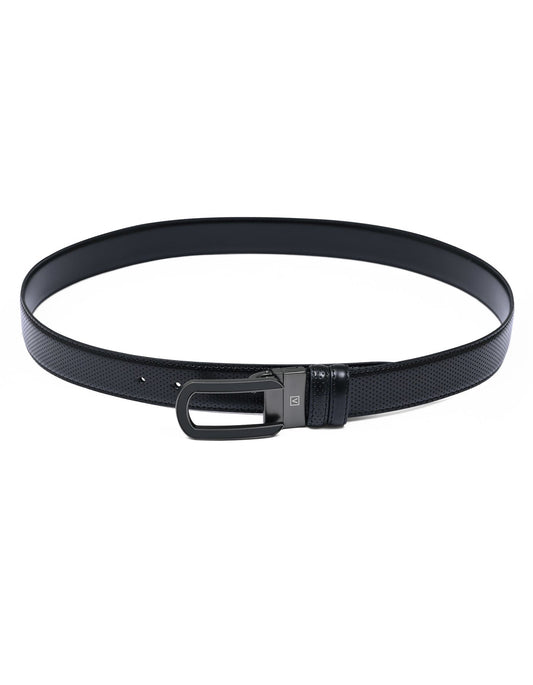 Black Texture Formal Belt