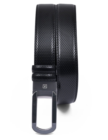 Black Texture Formal Belt