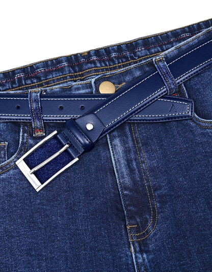 Navy Plain Formal Belt