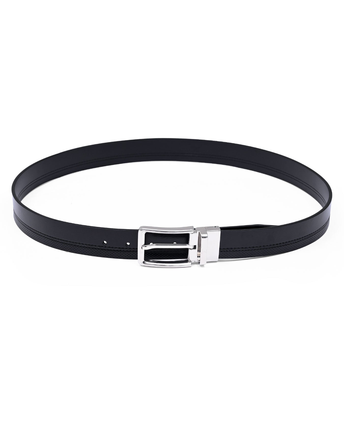 Black Texture Formal Belt