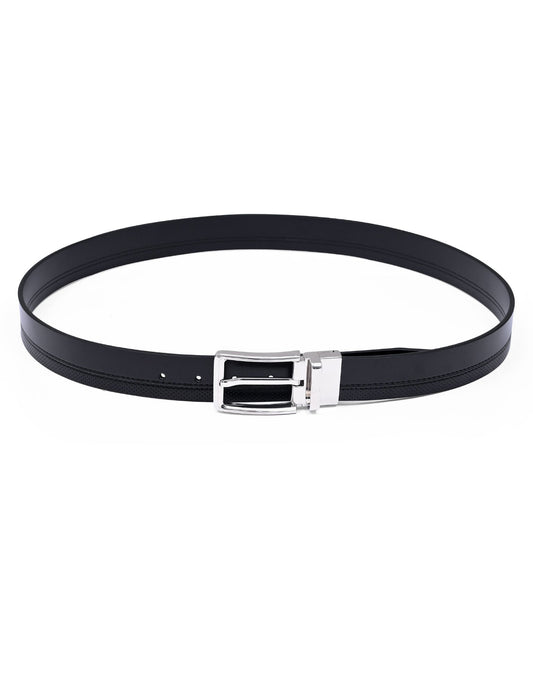 Black Texture Formal Belt