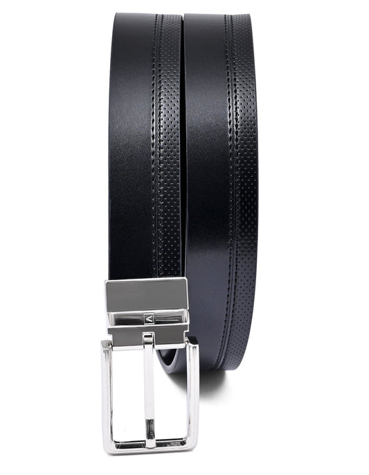 Black Texture Formal Belt