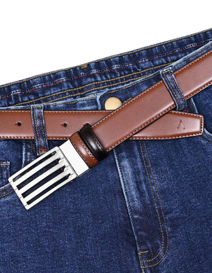 Tan Plain Formal Belt