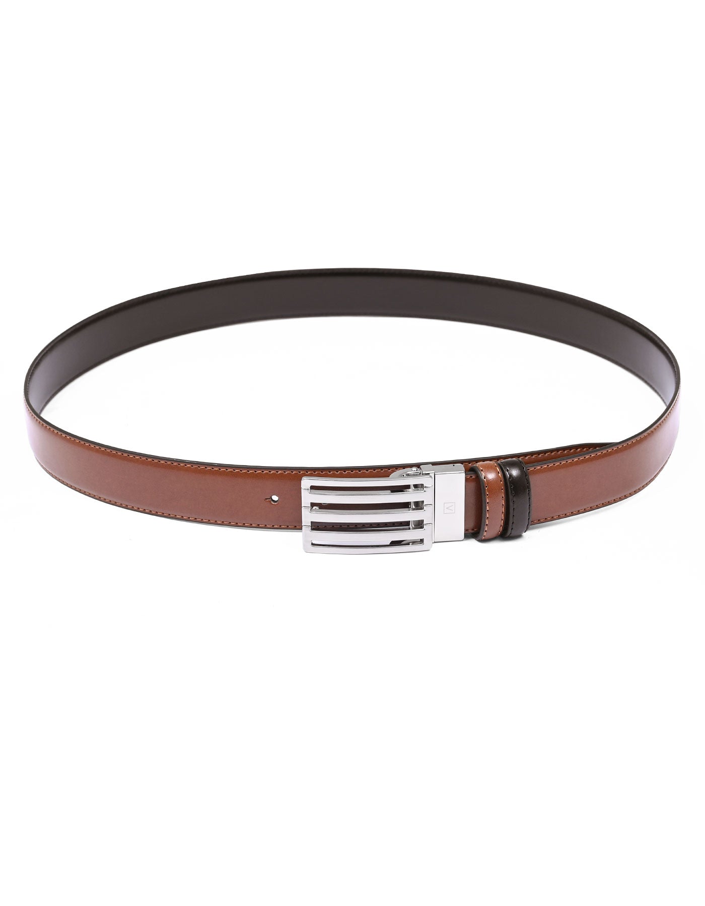 Tan Plain Formal Belt