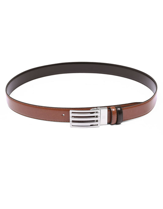 Tan Plain Formal Belt