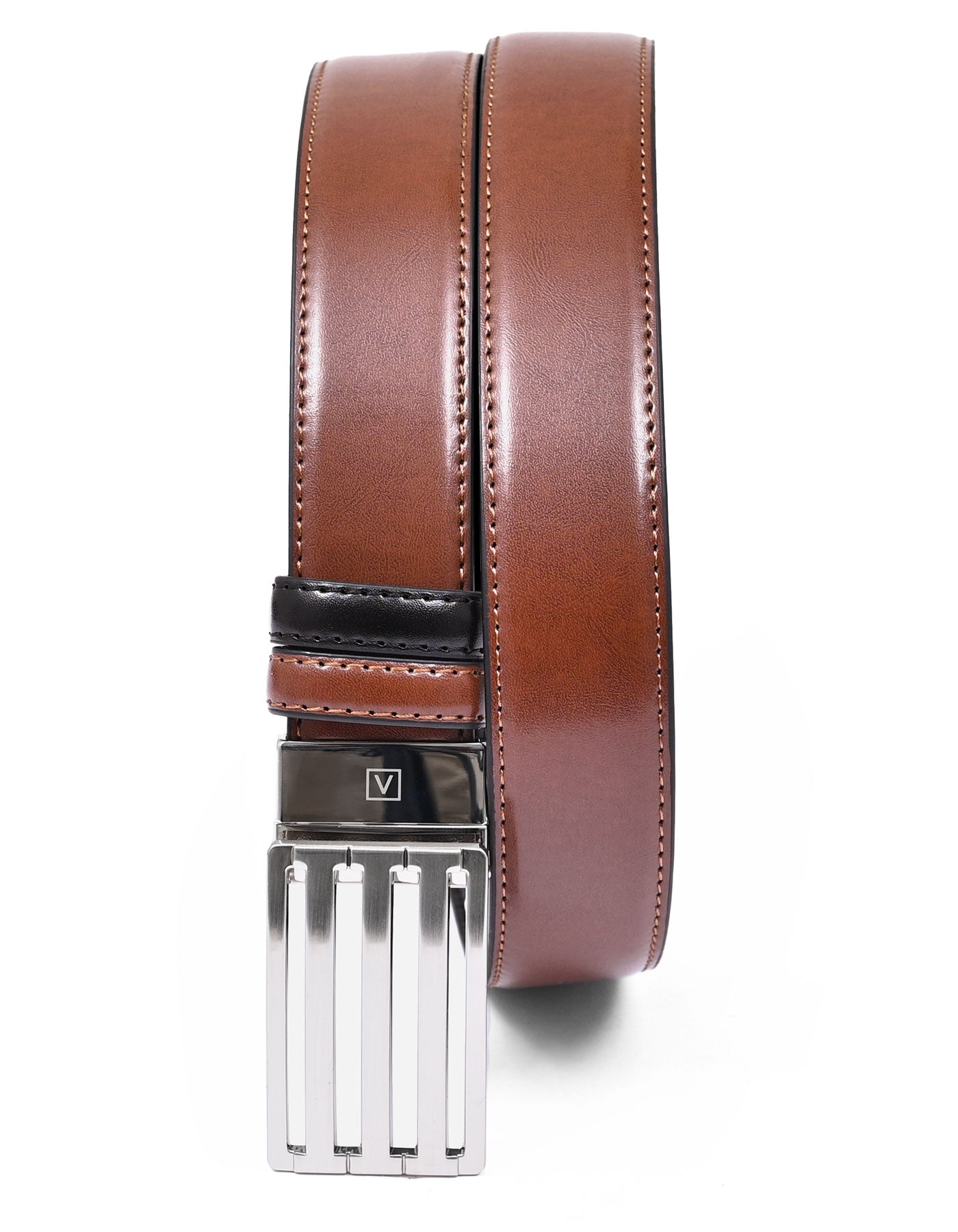 Tan Plain Formal Belt