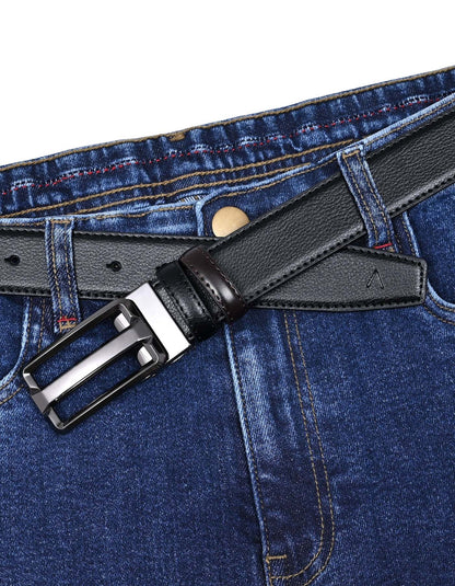 Black Texture Formal Belt