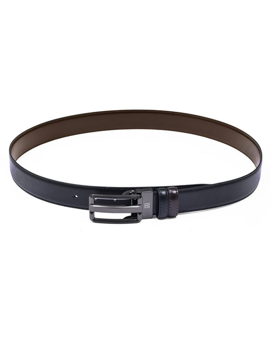 Black Texture Formal Belt