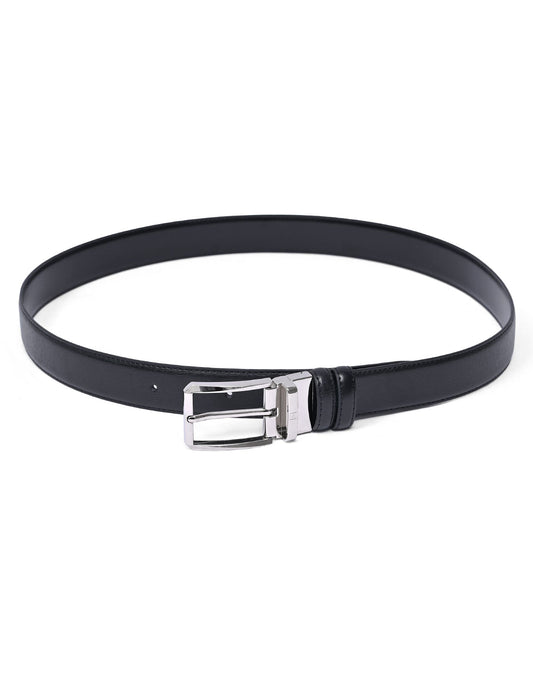 Black Texture Formal Belt