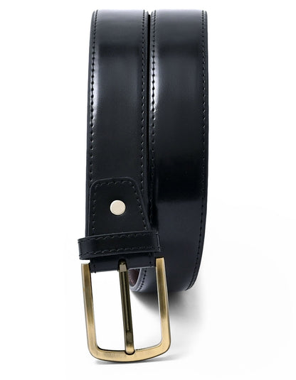 Black Plain Formal Belt